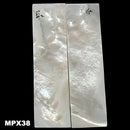 Mother of Pearl- Knife Handle Scales- Exhibition Grade- 1/8" x .9" x 3.1" - Maker Material Supply