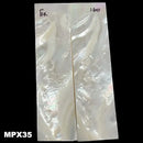 Mother of Pearl- Knife Handle Scales- Exhibition Grade- 1/8" x .9" x 3.1" - Maker Material Supply