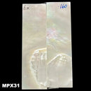 Mother of Pearl- Knife Handle Scales- Exhibition Grade- 1/8" x .9" x 3.1" - Maker Material Supply