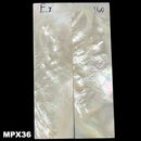 Mother of Pearl- Knife Handle Scales- Exhibition Grade- 1/8" x .9" x 3.1" - Maker Material Supply