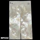 Mother of Pearl- Knife Handle Scales- Exhibition Grade- 1/8" x .9" x 3.1" - Maker Material Supply