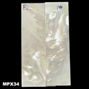 Mother of Pearl- Knife Handle Scales- Exhibition Grade- 1/8" x .9" x 3.1" - Maker Material Supply