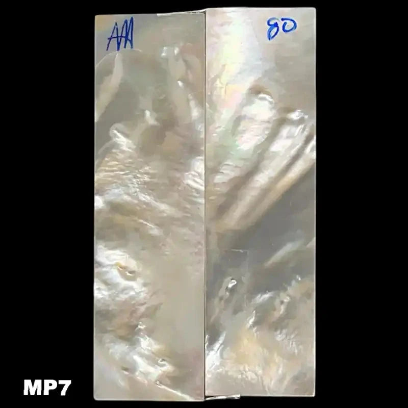 Mother of Pearl- WHITE- Knife Handle Scales- AAA Grade - Maker Material Supply