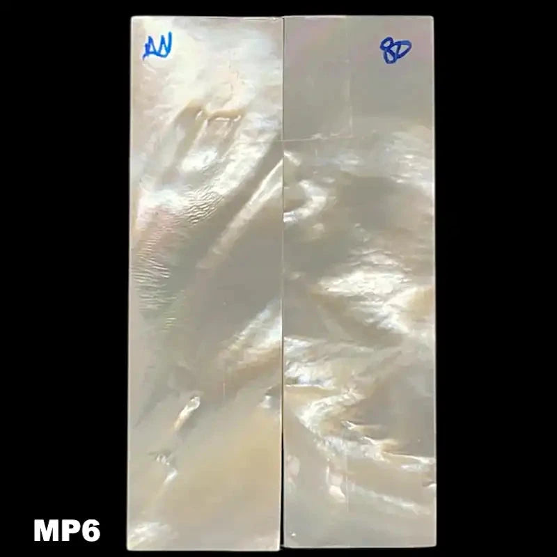 Mother of Pearl- WHITE- Knife Handle Scales- AAA Grade - Maker Material Supply