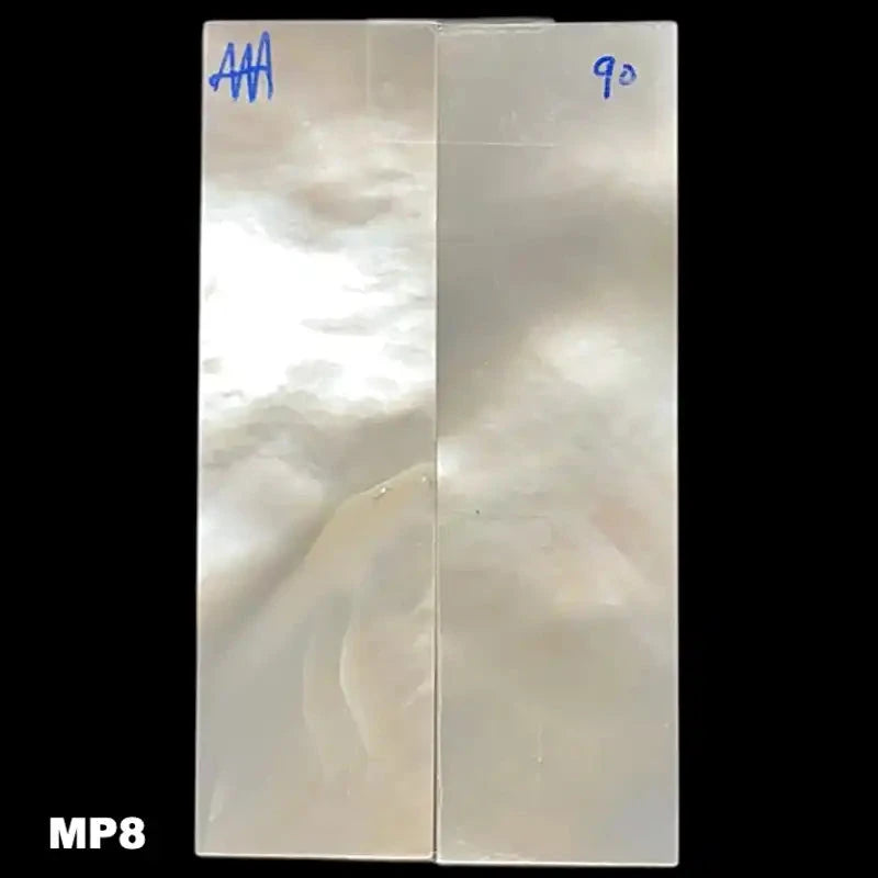 Mother of Pearl- WHITE- Knife Handle Scales- AAA Grade - Maker Material Supply