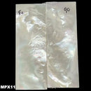 Mother of Pearl- Knife Handle Scales- Exhibition Grade- .1" x .9" x 2.5" - Maker Material Supply