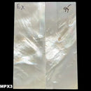 Mother of Pearl- Knife Handle Scales- Exhibition Grade- .1" x .9" x 2.5" - Maker Material Supply