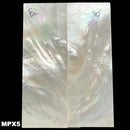 Mother of Pearl- Knife Handle Scales- Exhibition Grade- .1" x .9" x 2.5" - Maker Material Supply