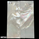 Mother of Pearl- Knife Handle Scales- Exhibition Grade- .1" x .9" x 2.5" - Maker Material Supply