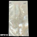 Mother of Pearl- Knife Handle Scales- Exhibition Grade- 1/8" x .9" x 3.1" - Maker Material Supply