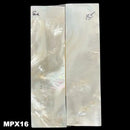 Mother of Pearl- Knife Handle Scales- Exhibition Grade- 1/8" x .9" x 3.1" - Maker Material Supply