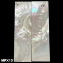 Mother of Pearl- Knife Handle Scales- Exhibition Grade- 1/8" x .9" x 3.1" - Maker Material Supply
