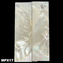Mother of Pearl- Knife Handle Scales- Exhibition Grade- 1/8" x .9" x 3.1" - Maker Material Supply