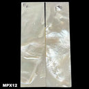 Mother of Pearl- Knife Handle Scales- Exhibition Grade- 1/8" x .9" x 3.1" - Maker Material Supply