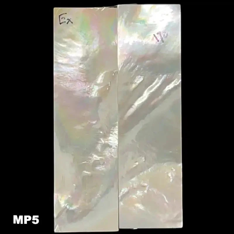 Mother of Pearl- WHITE- Knife Handle Scales- Exhibition Grade - Maker Material Supply