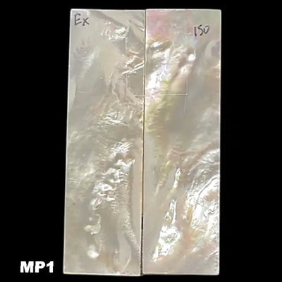Mother of Pearl- WHITE- Knife Handle Scales- Exhibition Grade - Maker Material Supply