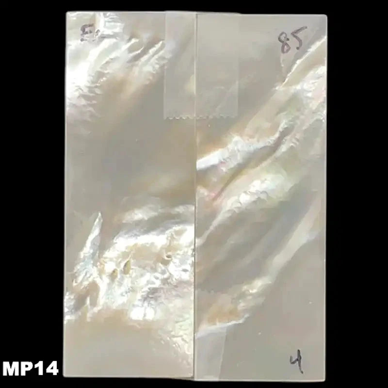 Mother of Pearl- WHITE- Knife Handle Scales- Exhibition Grade - Maker Material Supply