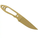 NKD LIZARD 75- Coyote Brown- Cerakote- Blade Blank - Maker Material Supply