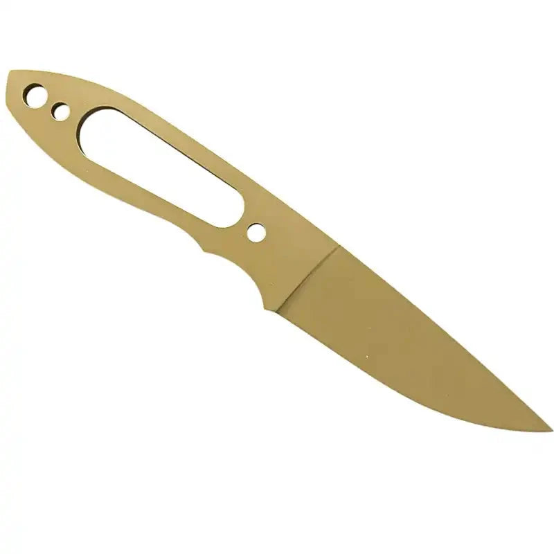 NKD LIZARD 75- Coyote Brown- Cerakote- Blade Blank - Maker Material Supply