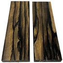 Pale Moon Black and White Ebony Wood- Scales & Blocks - Maker Material Supply