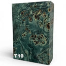 Poplar Burl Large Blocks- TEAL- Raffir® Wood - Maker Material Supply