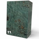 Poplar Burl Large Blocks- TEAL- Raffir® Wood - Maker Material Supply