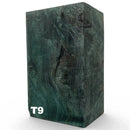 Poplar Burl Large Blocks- TEAL- Raffir® Wood - Maker Material Supply