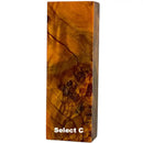 Poplar Burl Scales & Blocks- ORANGE- Raffir® Wood - Maker Material Supply