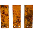 Poplar Burl Scales & Blocks- ORANGE- Raffir® Wood - Maker Material Supply