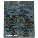 Poplar Burl Scales & Blocks- BLUE- Raffir® WoodHobbies & Creative Arts.30" x 2.1" x 4.9"- Select B1