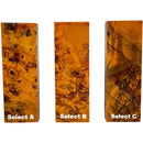Poplar Burl Scales & Blocks- ORANGE- Raffir® WoodHobbies & Creative Arts