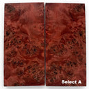 Poplar Burl Scales & Blocks- RED- Raffir® Wood - Maker Material Supply