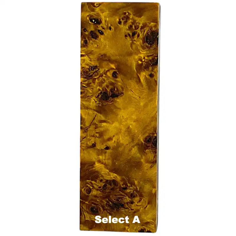 Poplar Burl- YELLOW- Wood by Raffir® - Maker Material Supply