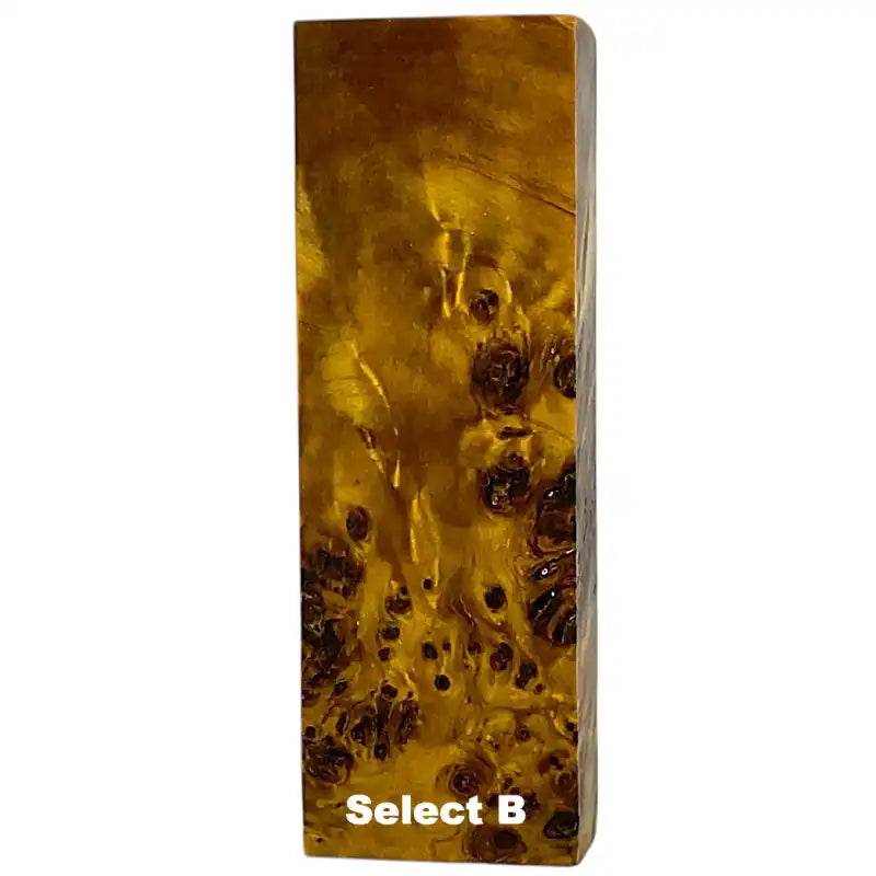 Poplar Burl- YELLOW- Wood by Raffir® - Maker Material Supply