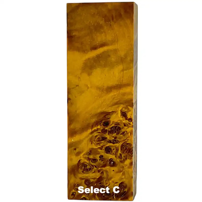 Poplar Burl- YELLOW- Wood by Raffir® - Maker Material Supply