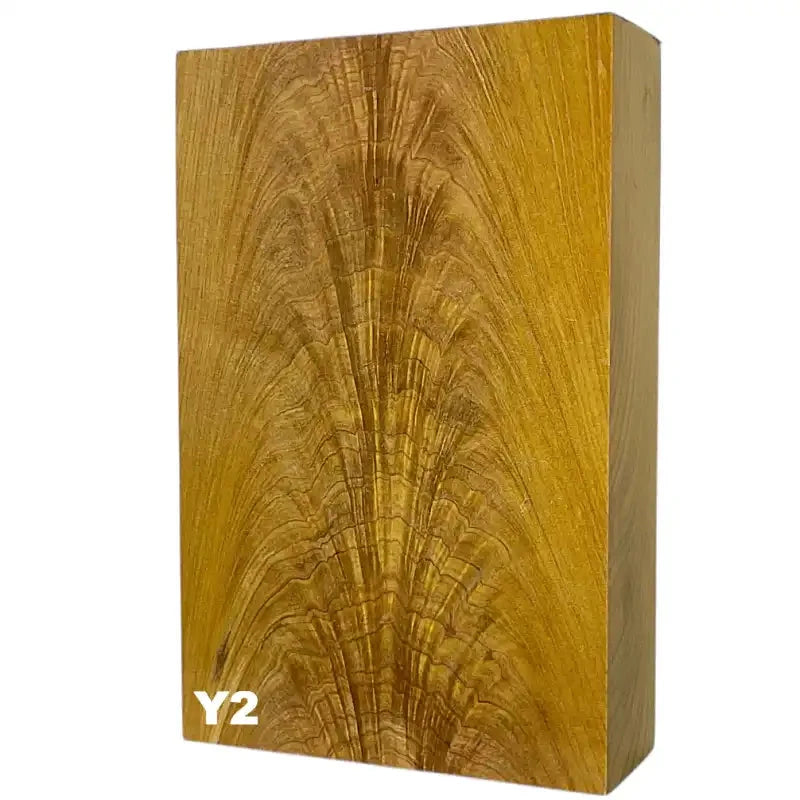 Poplar Figured Block- YELLOW- Raffir® Wood - Maker Material Supply