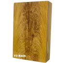 Poplar Figured Block- YELLOW- Raffir® Wood - Maker Material Supply
