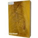 Poplar Figured Block- YELLOW- Raffir® Wood - Maker Material Supply