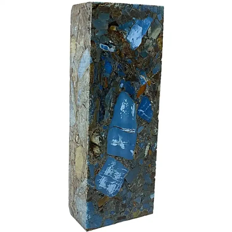 Raffir Mammoth Fusion- BLUE- Mammoth Ivory- Slabs & Blocks - Maker Material Supply