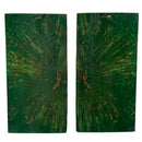 Masur Birch- GREEN STARBURST- Stabilized & Dyed by Raffir® - Maker Material Supply