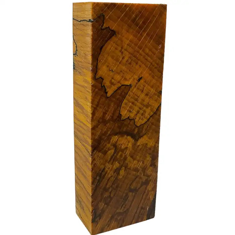 Spalted Beech Scales & Block- ORANGE- Raffir® Wood - Maker Material Supply