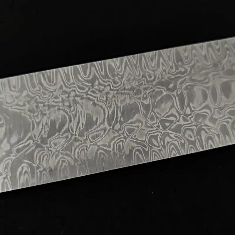 Stainless Damascus San Mai- 304+AEB-L w MagnaCut Core- BLIZZARD Pattern- by Futuron Forge - Maker Material Supply