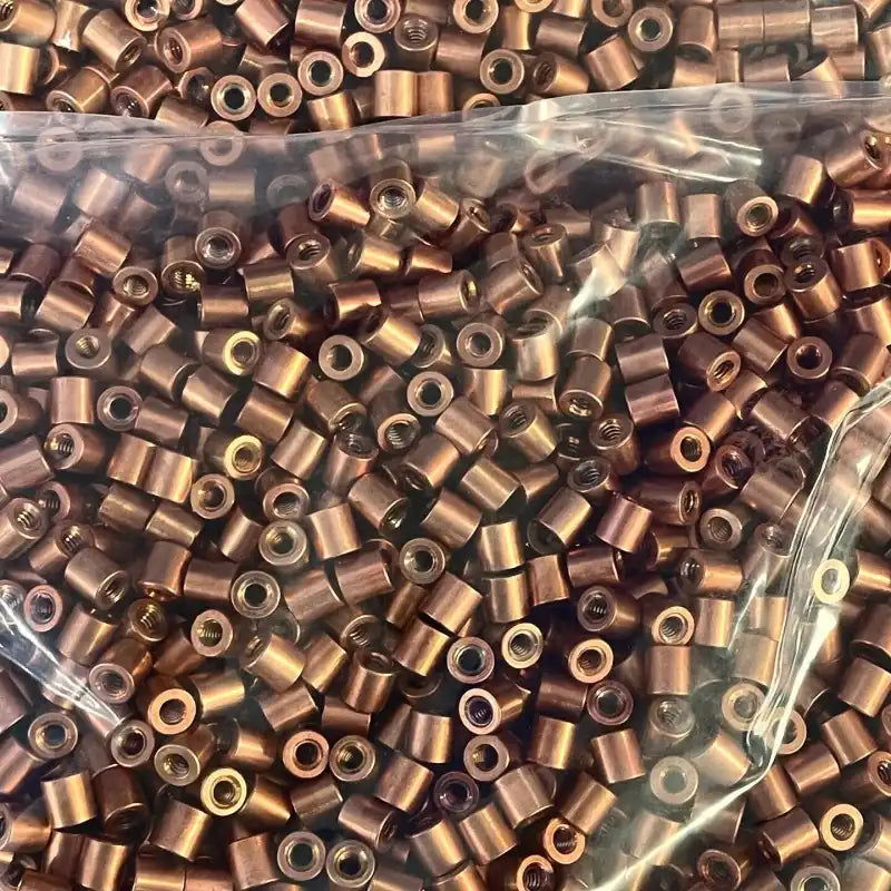 Metal Threaded Eyelets Threaded Barrel/Standoffs/Nuts for Loveless Bolts- BRASS, COPPER and S
