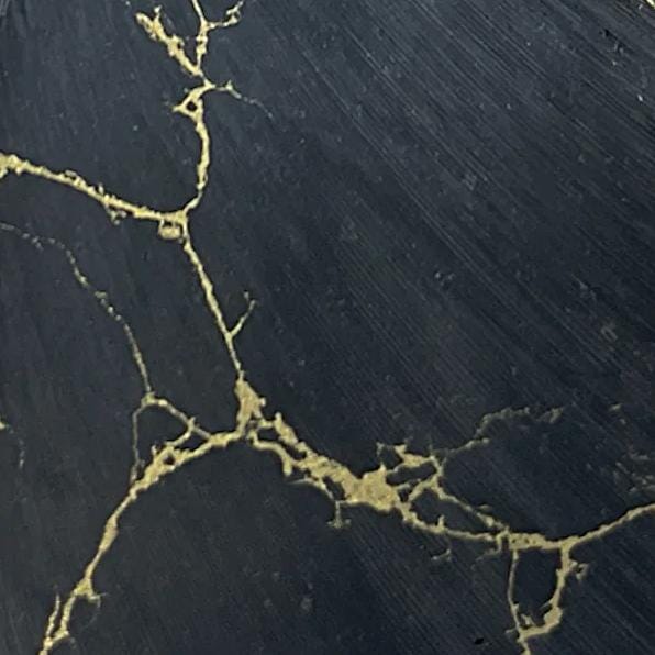 TruStone- Black with Gold Matrix - 1.5" x 6"- 1 Piece - Maker Material Supply