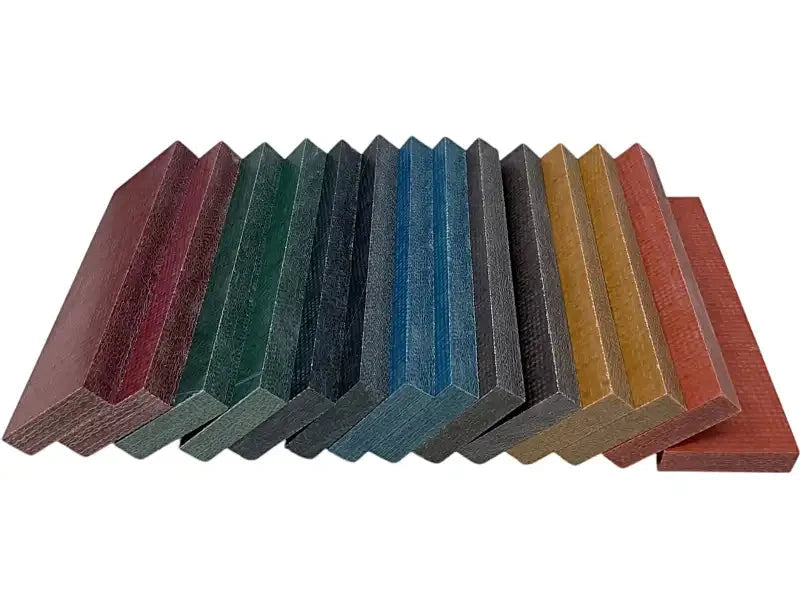 Vibe Composites- Jute Micarta (7 pairs)- 3/8" Sample Pack - Maker Material Supply