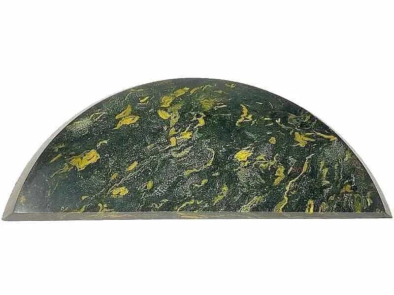 Vintage Rag Micarta- Various Sizes- GREEN/YELLOW - 1 piece - Maker Material Supply