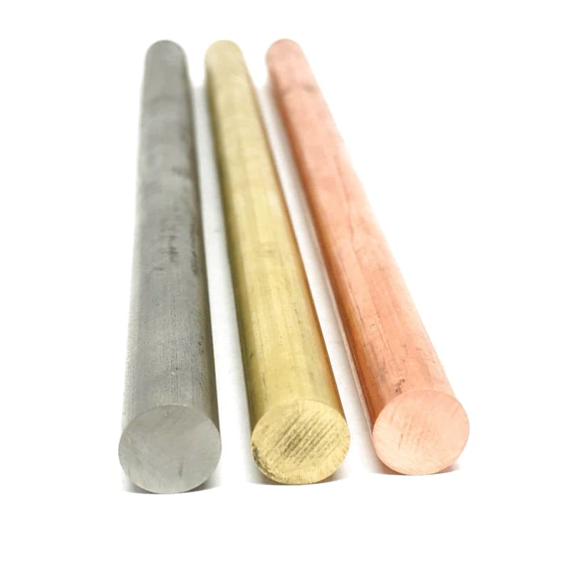 3/8" x 6" Pin Stock Round Rod- Copper, Brass or Stainless Steel- 1pc - Maker Material Supply