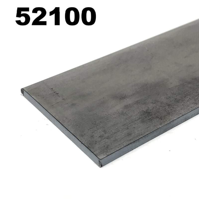 52100 High Carbon Blade Steel Flat Bar- Various Sizes - Maker Material Supply