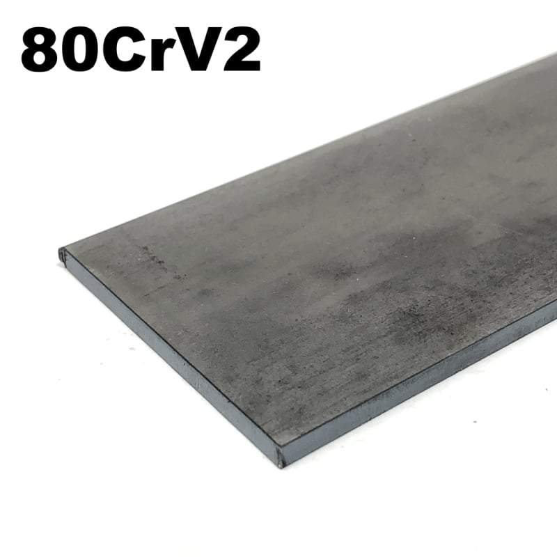 80CrV2 High Carbon Blade Steel Flat Bar- Various Sizes - Maker Material Supply