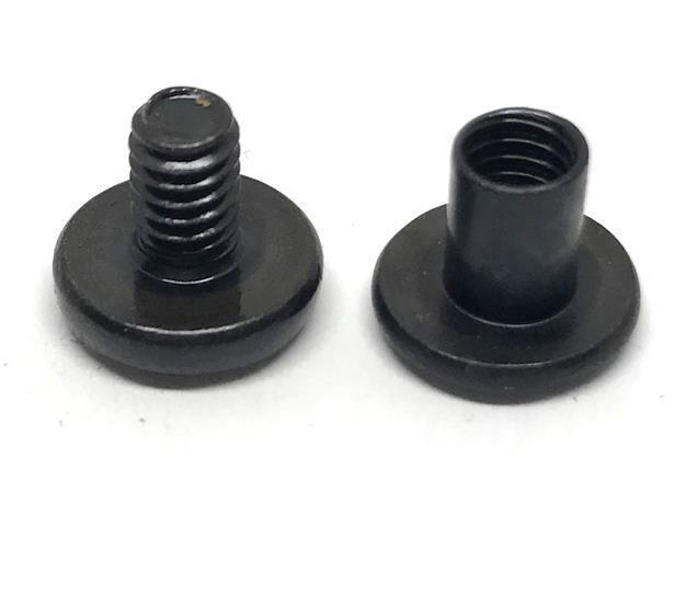 Black Mounting Screw + Post 8-32- Kydex Sheath/Holster Hardware - Maker Material Supply